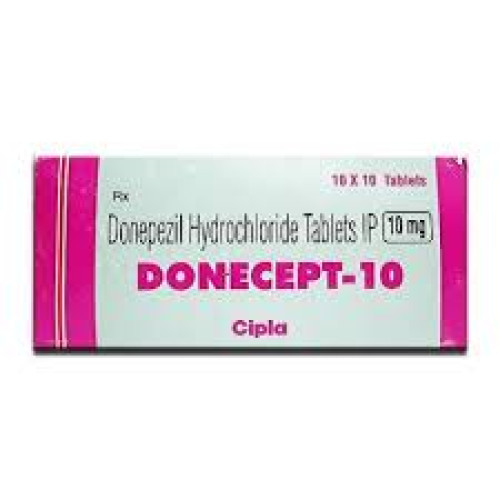 Buy Donepezil hydrochloride 10mg Tablet (28 Tablets) by Cipla Ltd in ...
