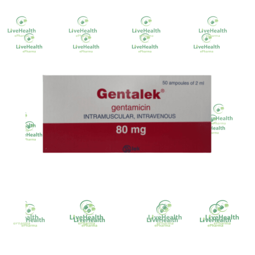 Gentalek Injection 80mg/2ml 50amps (Gentamicin)