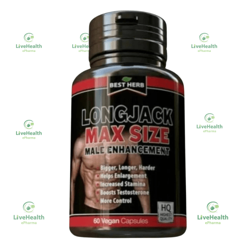 LONG JACK MAX SIZE MALE ENHANCEMENT BY 60 CAPSULES