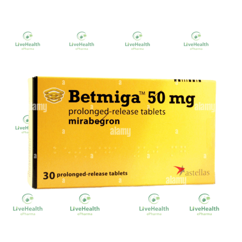 Betmiga 50mg Tablet (30 Tablets)