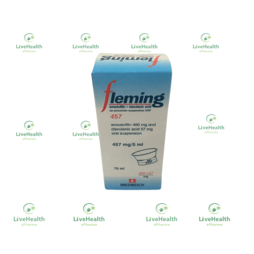 Fleming 457mg(Amoxicillin 500mg + Clavulanate Pot 457mg) 100ml