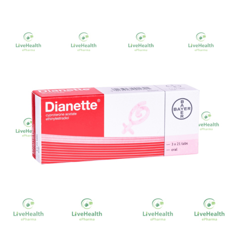 Dianette 0.35mg, 2mg Tablet (63 Tablets)