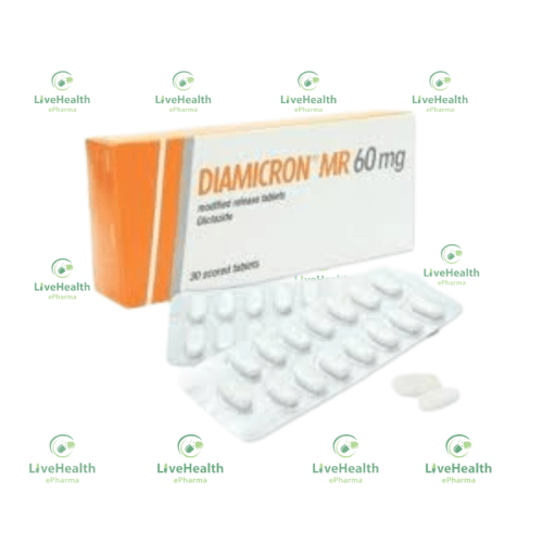 Diamicron 60mg MR tabx30