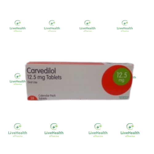 Carvedilol 12.5mg Tablet (28 Tablets) by Teva UK