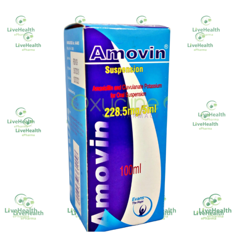 Amovin Suspension 228mg/5ml (Amoxycillin Clavulanate 228mg)