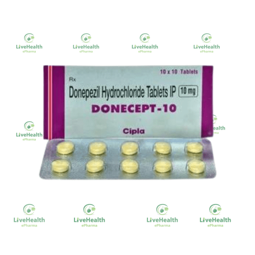 Donepezil hydrochloride 10mg Tablet (28 Tablets) by Cipla Ltd