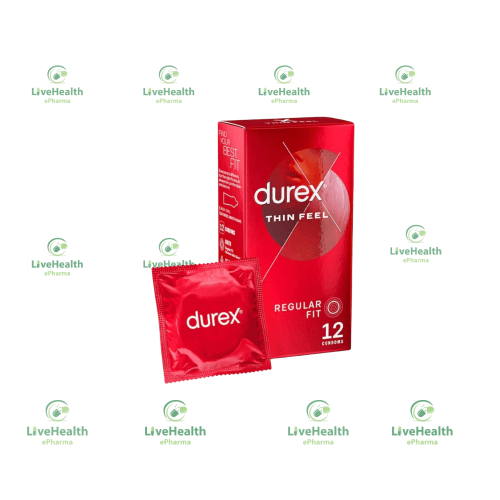 Durex Thin Feel Regular Fit Condom (12 Condoms)