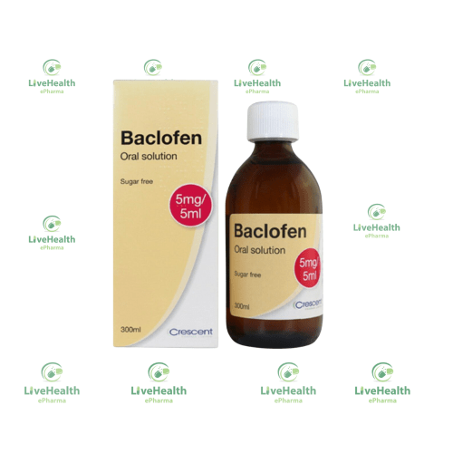 Baclofen 5mg/5ml Oral suspension (sugar-free) (300 ml)