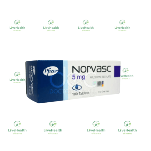 NORVASC 5mg (Amlodipine Besylate) x100