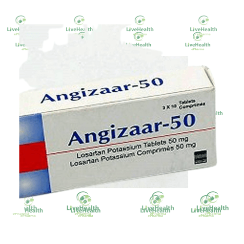 Angizaar 100mg X 30 (Losartan Potdssium 100mg Tablets)