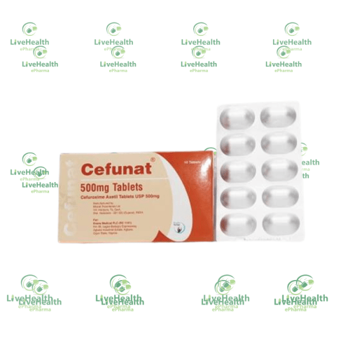 Cefunat Tablets 500mg(Cefuroxime Axetil 500mg)