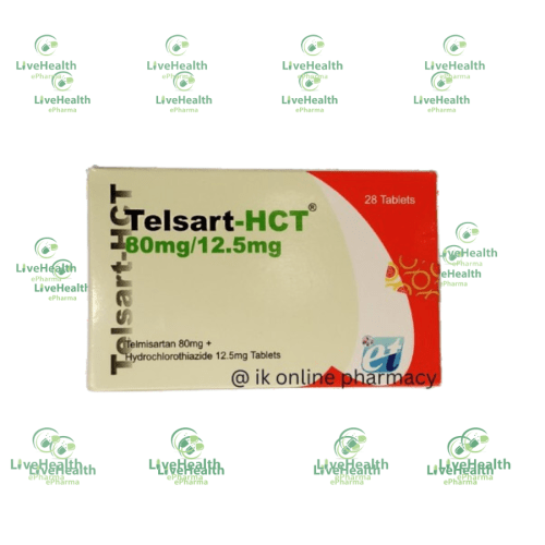 Telsart Hct Tablets 80/12.5mg("Telmisartan 80mg +  Hydrochlorthiazide 12.5mg")