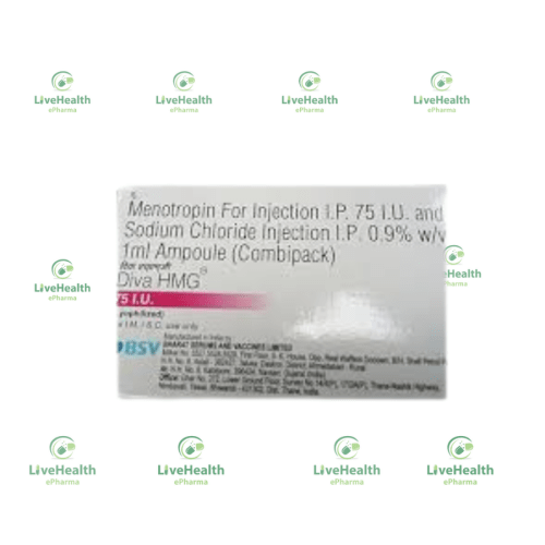 Menotropin For Injection I.P 75 IU and Sodium Chloride Injection I.P 0.9%