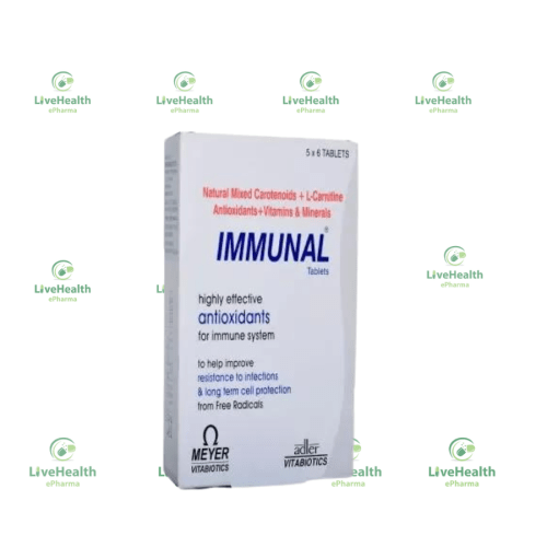 Immunal Tablets X30(Natural Mixed Carotenoids + Carnitine ) (Antioxidants + Vitamins and Mineral for Immune System)