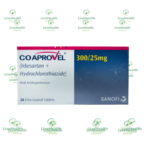 Co-Aprovel 300mg, 12.5mg Tablet(Irbesartan + Hydrochlorothiazide)